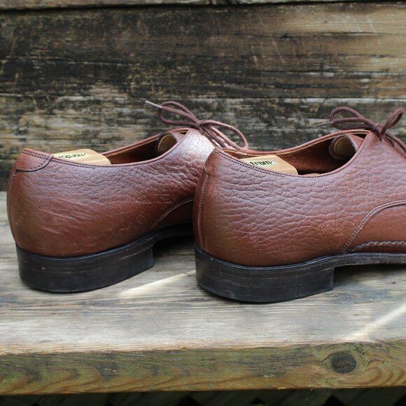 Vintage Dack's Brown Prairie Oxhide Leather Derby, Men's 12 F, Made in Canada - Picture 7 of 12